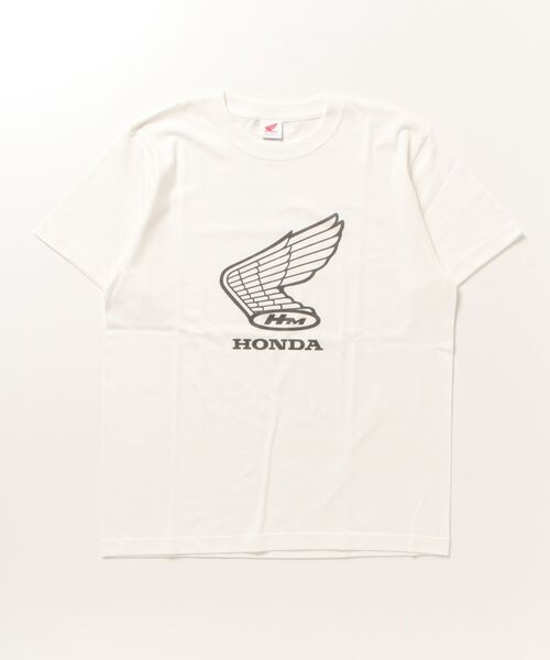 「THE BAREFOOT」 「HONDA」半袖Tシャツ LARGE チャコールグレー メンズ_画像4