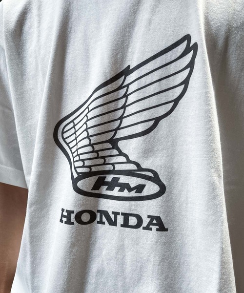 「THE BAREFOOT」 「HONDA」半袖Tシャツ LARGE チャコールグレー メンズ_画像7