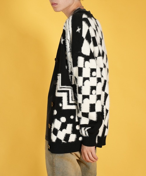 「HOOK」 ニットカーディガン X-LARGE ブルー メンズ_画像5