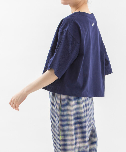 「nop de nod」 半袖Tシャツ M ダークブルー レディース_画像5
