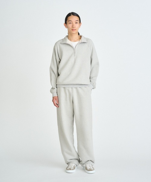 スウェット トレーナー FRONT 11201 トレーナー スウェット Organic Yarn Half Zip メンズ