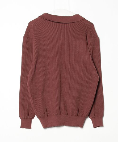 「NOWLE」 ニットカーディガン MEDIUM ブラウン メンズ_画像2