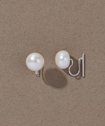 イヤリング 「K10」2way淡水パール×バーイヤリング/リバーシブル  