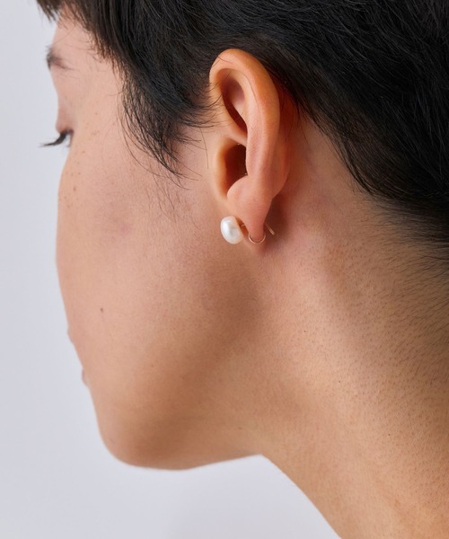 EAU DOUCE4℃ K10YG パール ピアス（両耳用） 2way仕様 EAU DOUCE4℃ K10YG パール ピアス（両耳用） 2way仕様