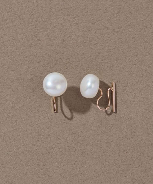 JUPITER イヤリング 「K10」2way淡水パール×バーイヤリング