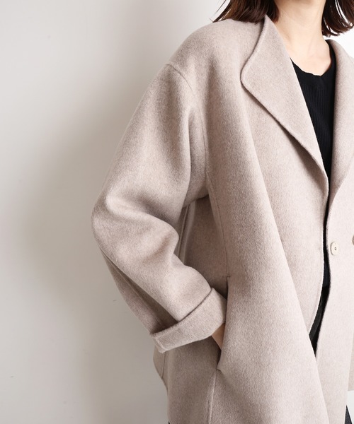 アウター Hamilton ダブルフェイスウールショートコート Zozotown 通販 Paypayモール