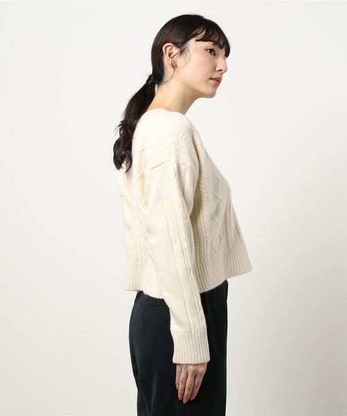 flower ニット Vネックアランニット : ZOZOTOWN Yahoo!店 - 通販