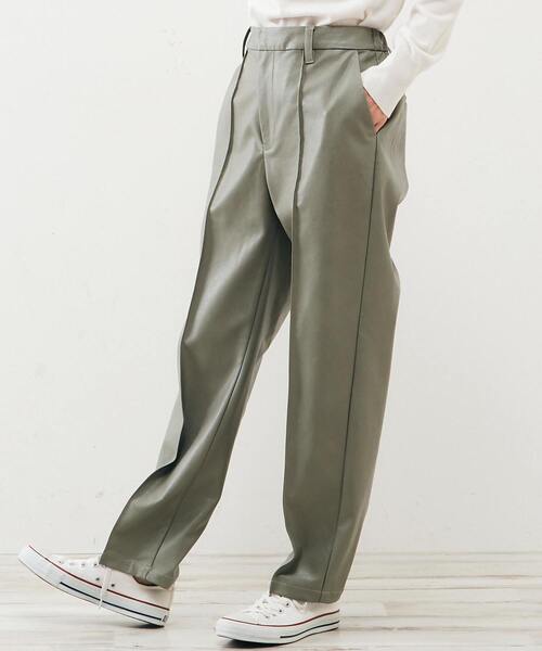 【新品未使用】MELROSE claire  グレー　ワイドパンツ サラッと落ち感☆リラックス感ある履き心地が魅力の2タック