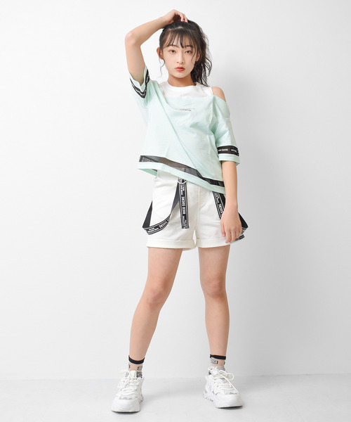 RiCO SUCRE パンツ サス付ツイルショートパンツ キッズ 子供服
