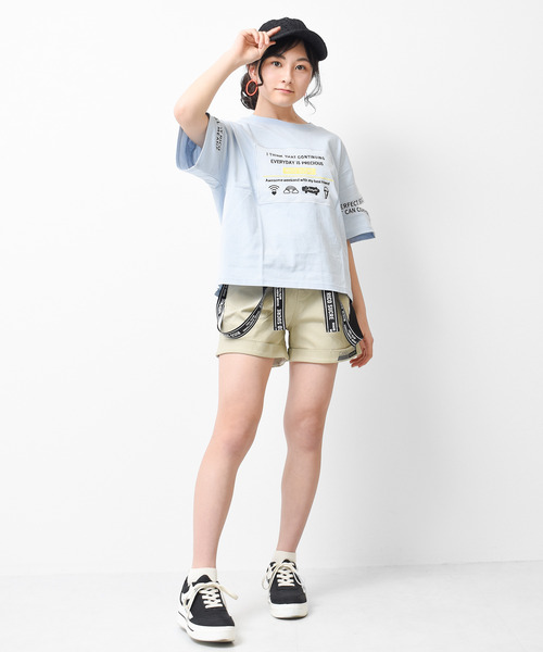 パンツ rico RiCO SUCRE パンツ サス付ツイルショートパンツ キッズ 子供服