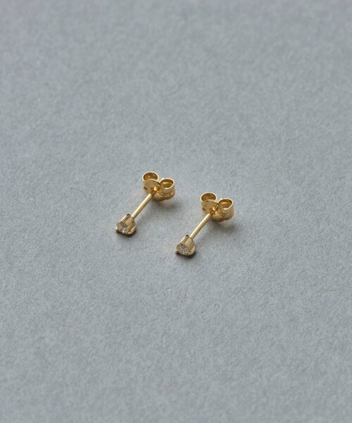 ete ピアス K10YG ダイヤモンド レディース : ZOZOTOWN Yahoo!店