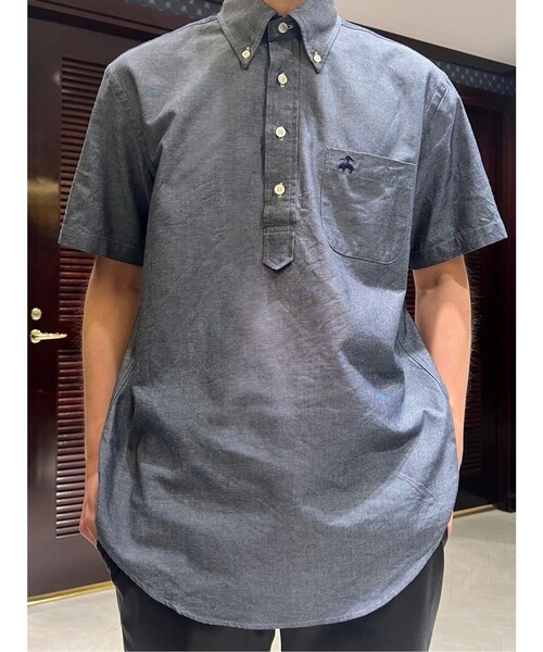 BROOKS BROTHERS シャツ コットン オックスフォード インディゴ