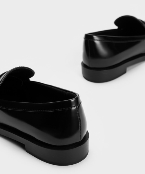 CHARLES ＆ KEITH ローファー ツイード ペニーローファー