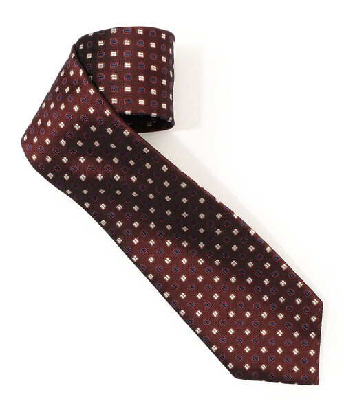 TOMORROWLAND（トゥモローランド） ネクタイ シルク 小紋柄ネクタイ