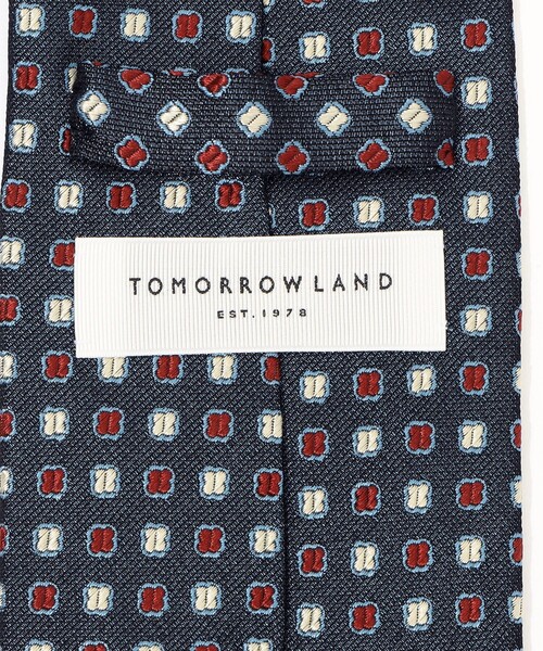 TOMORROWLAND（トゥモローランド） ネクタイ シルク 小紋柄ネクタイ
