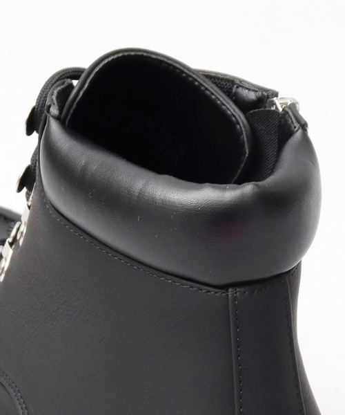 glabella（グラベラ） ブーツ 厚底タンクソール スクエアトゥ サイド