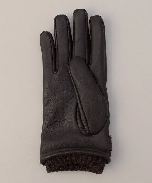 COMME CA MEN（コムサメン） 手袋 ベルト付きレザーグローブ メンズ