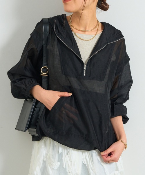 un dix cors シアーシャツ シアーパーカー　シアーアノラック un dix cors パーカー シアーアノラック レディース : ZOZOTOWN
