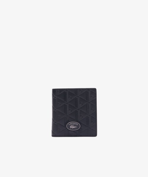 LACOSTE★ザ ブレンド モノグラム 二つ折り財布 ウォレット LACOSTE 財布 モノグラム RFID 二つ折りレザーウォレット メンズ