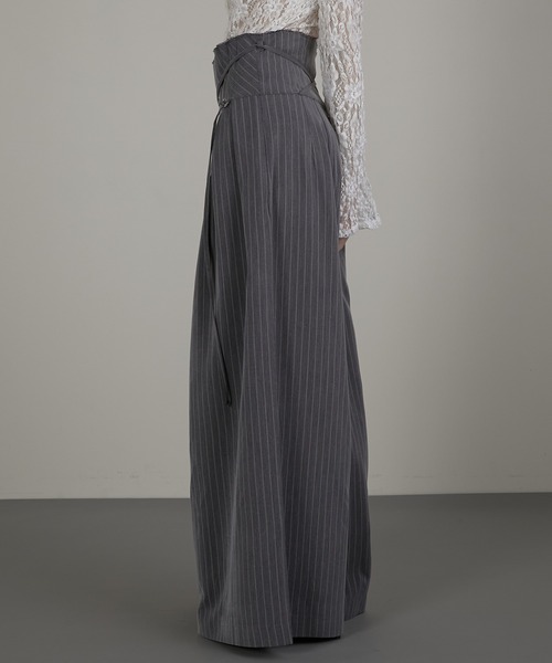 パンツ [Pahisum] STRIPE WIDE PANTS PRANK PROJECT パンツ ストライプスーパーワイドパンツ