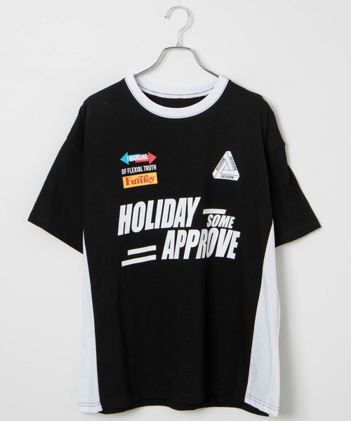 tシャツ レーシングデザインビッグTシャツ レディース メンズ