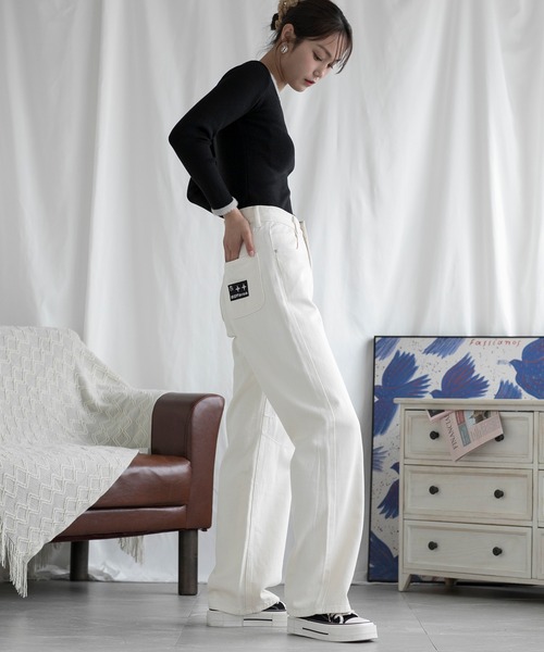 aimoha（アイモハ） ジーンズ デニム デニムパンツ アメリカ風ゆったり