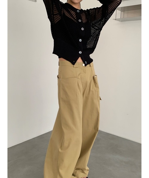 カーディガン 「DIDOT.」メッシュニットハーフカーディガン レディース Didot.showroom カーディガン 「DIDOT.」メッシュニットハーフ