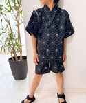 甚平 浴衣 接触冷感 キッズ 甚平 キッズ 子...の詳細画像3