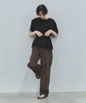 tシャツ 半袖 アシンメトリーウエストロープラ...の詳細画像4