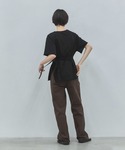 tシャツ 半袖 アシンメトリーウエストロープラ...の詳細画像3