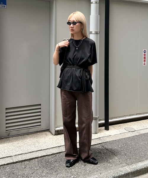 feepur（フェピュール） tシャツ アシンメトリーウエストロープ