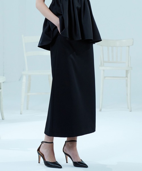 Sov. スカート ダブルサテントラペーズスカート : ZOZOTOWN Yahoo!店  