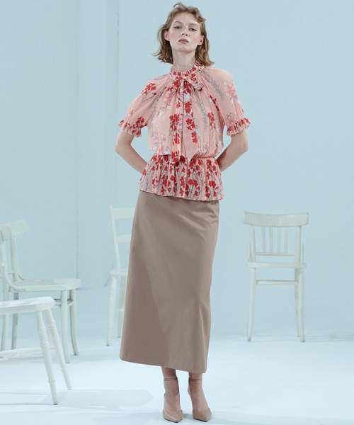 Sov. スカート ダブルサテントラペーズスカート : ZOZOTOWN Yahoo!店  