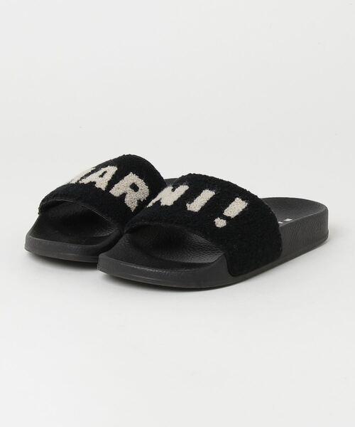 MARNI 「MARNI」 「KIDS」フラットサンダル 31/32 ブラック