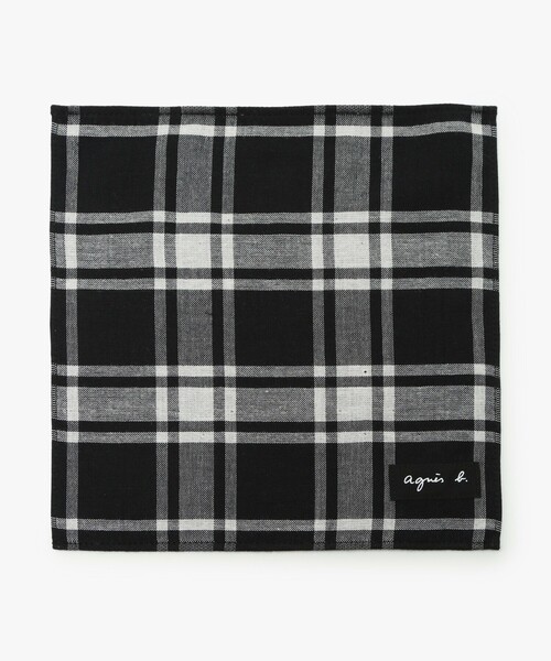 agnes b.（アニエスベー） ハンカチ KD40 SERVIETTE タータンチェック