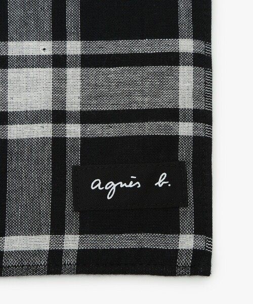 agnes b.（アニエスベー） ハンカチ KD40 SERVIETTE タータンチェック