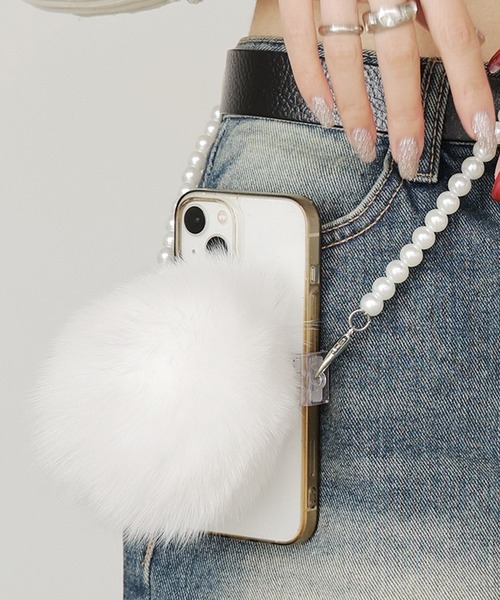 ROOP TOKYO Cell phoneshoulder with fluffyfur/もこもこファー付き