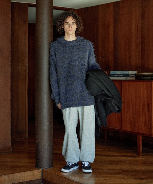 セーター ニット 「POLO CHAMPS 別注」ミックスシャギー貴族起毛クルー