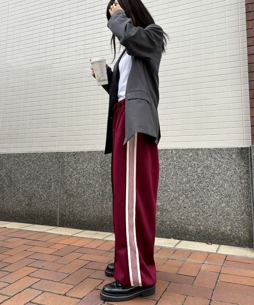 I-SOOK パンツ 「ISOOK / アイスー」サイドライントラックパンツ