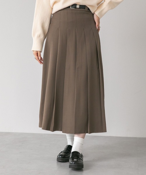 LinoU. スカート ミモレ丈プリーツスカート : ZOZOTOWN Yahoo!店