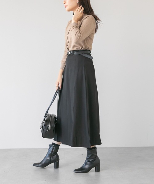 LinoU. スカート ミモレ丈プリーツスカート : ZOZOTOWN Yahoo!店