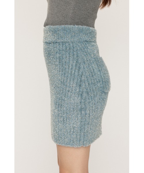 SLY（スライ） スカート 「WEB限定」GLITTER KNIT S/SK グリッター