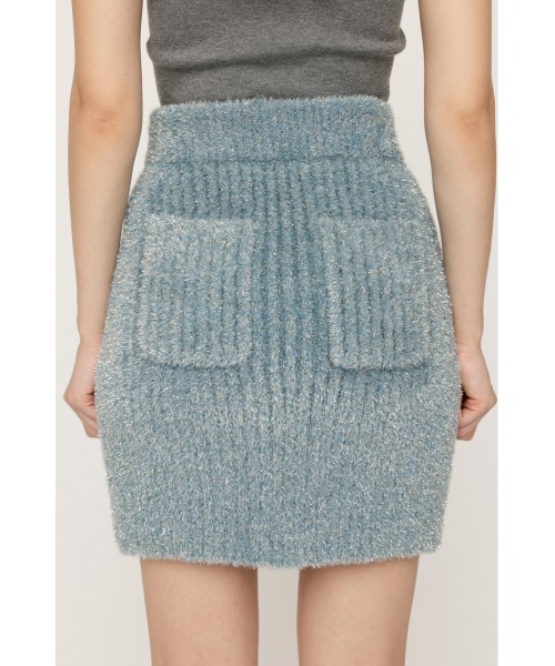 SLY（スライ） スカート 「WEB限定」GLITTER KNIT S/SK グリッター