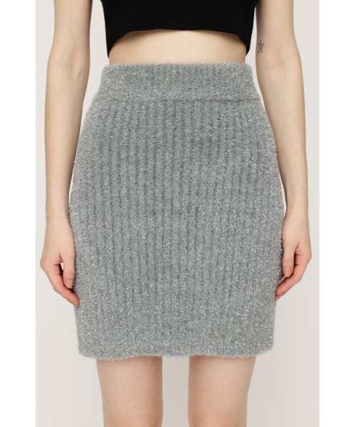 SLY（スライ） スカート 「WEB限定」GLITTER KNIT S/SK グリッター