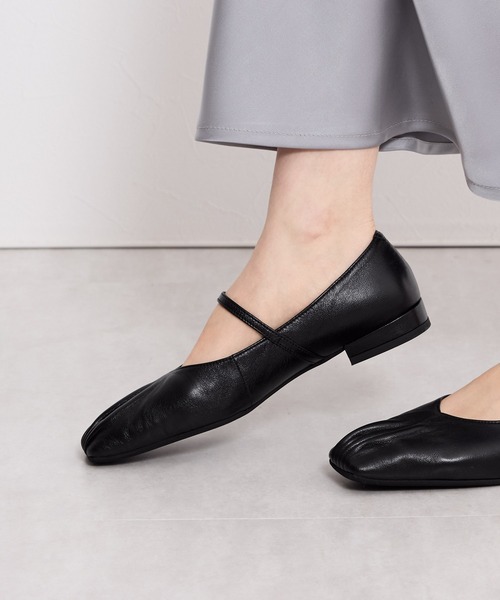 HIMIKO パンプス 「Made in Japan」「HIMIKO」ギャザーストラップ