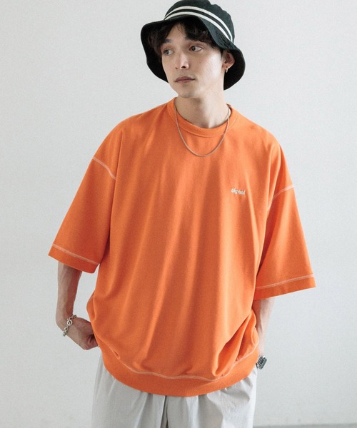 SIGNAL SPORTS 「SIGNAL SPORTS」 半袖Tシャツ LARGE オレンジ