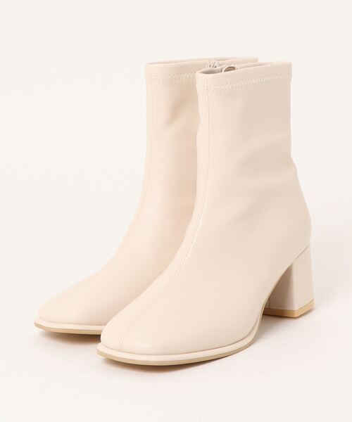 「Heather」 ショートブーツ M アイボリー レディース_画像2