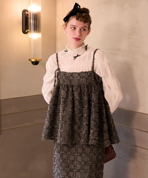 BONLECILL noir セットアップ 「BONLECILL noir」チェックフリンジ