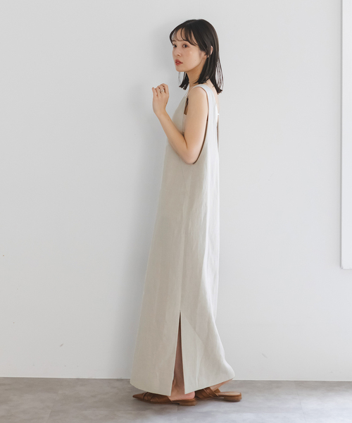 NOBLE ワンピース 「洗える」ラフツイル2WAYストレート