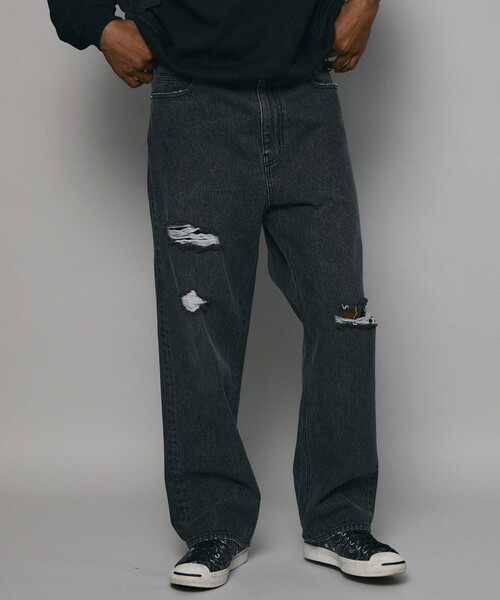 Firsthand（ファーストハンド） ジーンズ Crash Wide Denim Pants